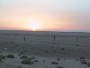 Ram&oacute;n Abel Fern&aacute;ndez: frontera entre Kuwait e Irak.