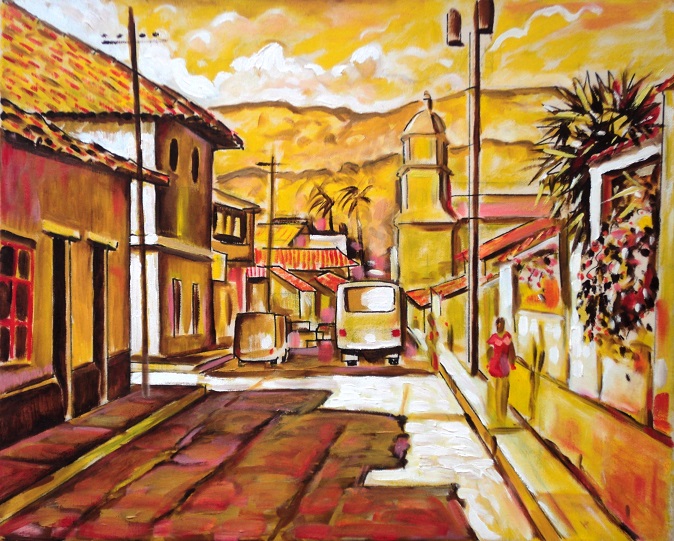 Ejido al atardecer