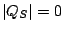 $\vert Q_S\vert=0$