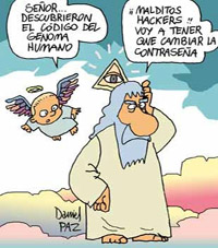 Caricatura del genoma humano